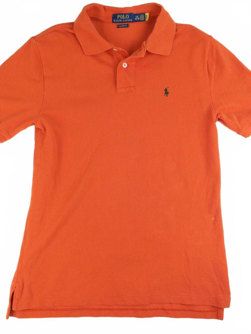 Polo Ralph Lauren Classic Fit Orange Polo Shirt Boys L